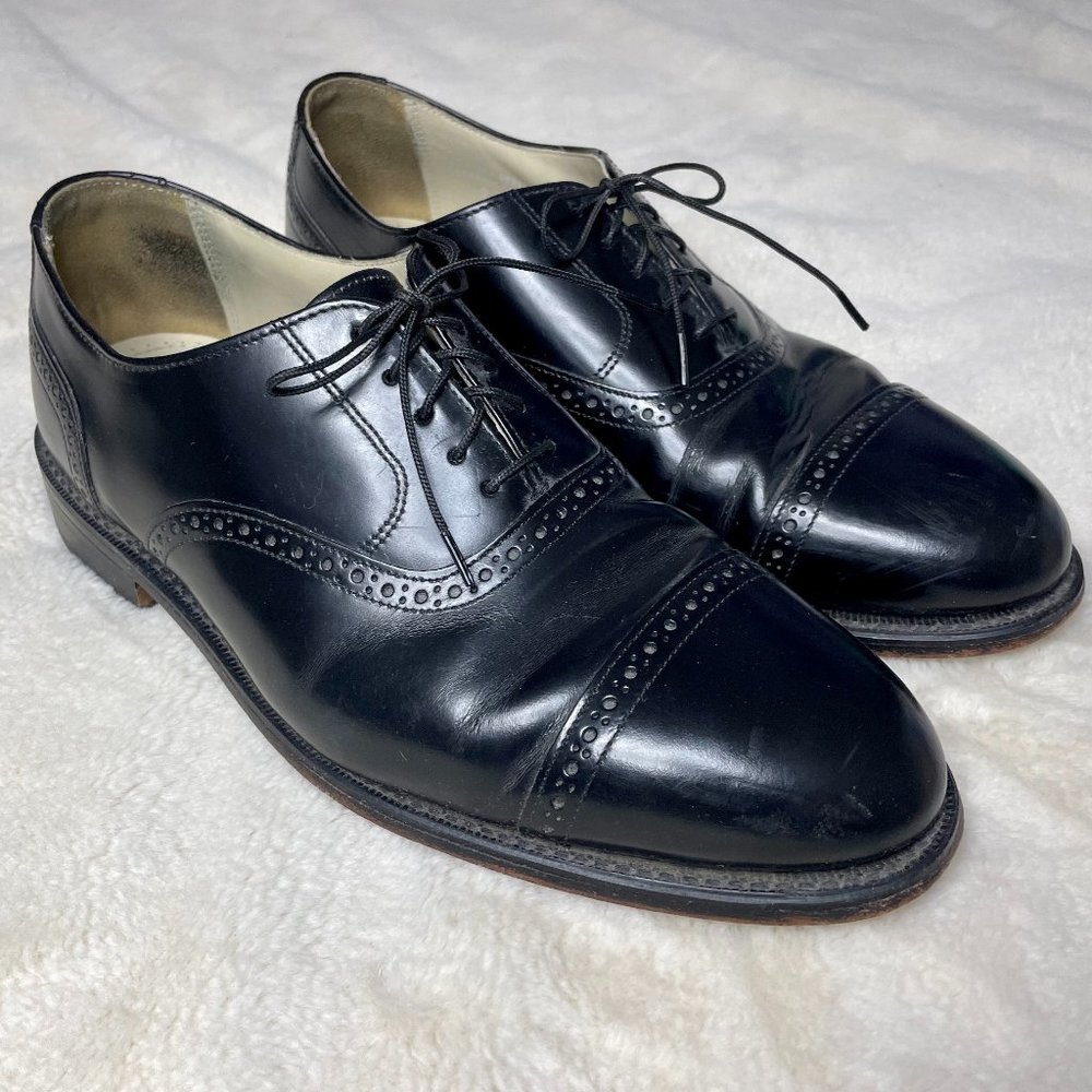 Bostonian Impression Men's Size 9 Black Leather Oxford Shoes